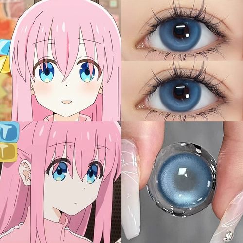 波奇酱后藤一里cos美瞳半年抛动漫cosplay彩色隐形眼镜旗舰店5tb