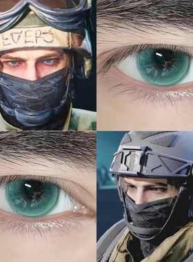 三角洲行动无名cos美瞳年抛大直径绿色混血男生漫展隐形眼镜DTB