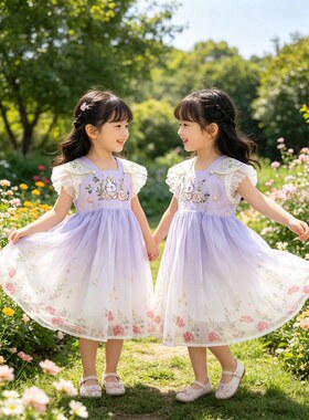 女小童汉服连衣裙夏装2026新款宝宝夏款洋气女孩公主裙夏季儿童裙