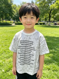 男童短袖t恤2026新款儿童夏季上衣痞帅男孩扎染T潮酷半袖字母体恤