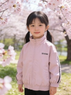 女中童外套春季2026新款网红洋气女童拉链衫儿童春装上衣薄