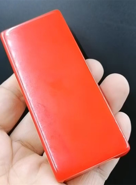 新疆和田玉红玉印章鸡血玉手把件