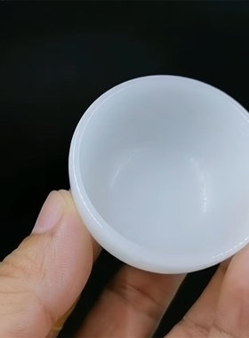 新疆和田玉白玉功夫茶杯碧玉玉器