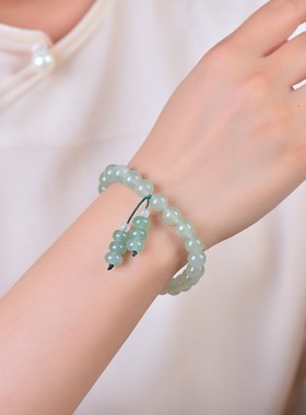 天然新疆和田玉手串东陵玉手链