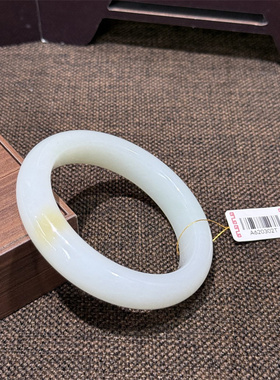 天然和田玉糖白翠羊脂三色玉镯子