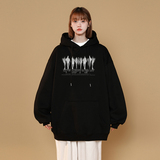2024秋冬加绒加厚连帽卫衣潮流宽松连帽外套W9908-P40加绒P45，女装短外套，星座414-3
