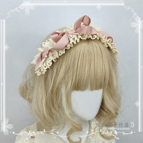 简单日常Lolita纯色发箍kc发带