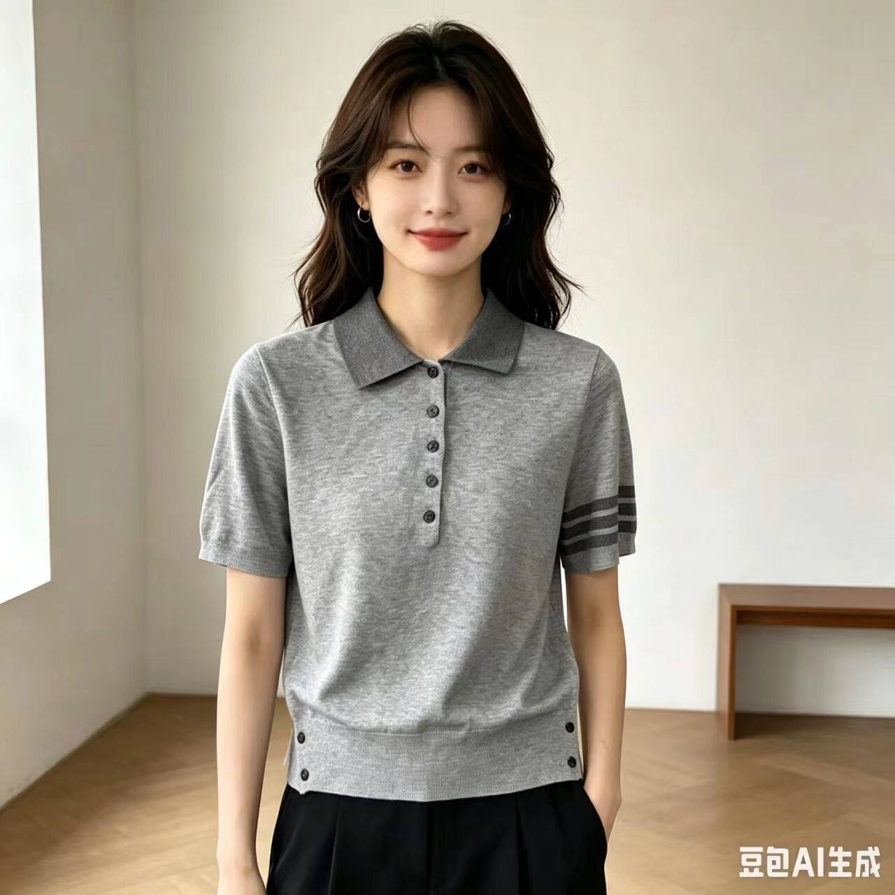 【思思粉丝专享】夏季新款含桑蚕丝女式针织衫2527