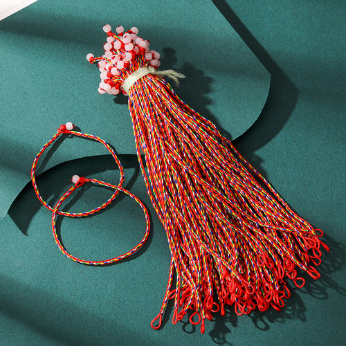 端午节五彩绳10条diy手工编织