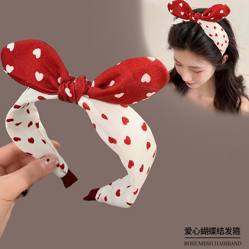 2026新款爱心发箍女兔子耳朵头箍