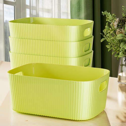 收纳盒玩具整理箱厨房篮子零食杂物周转桌面储物筐衣服塑料收纳箱