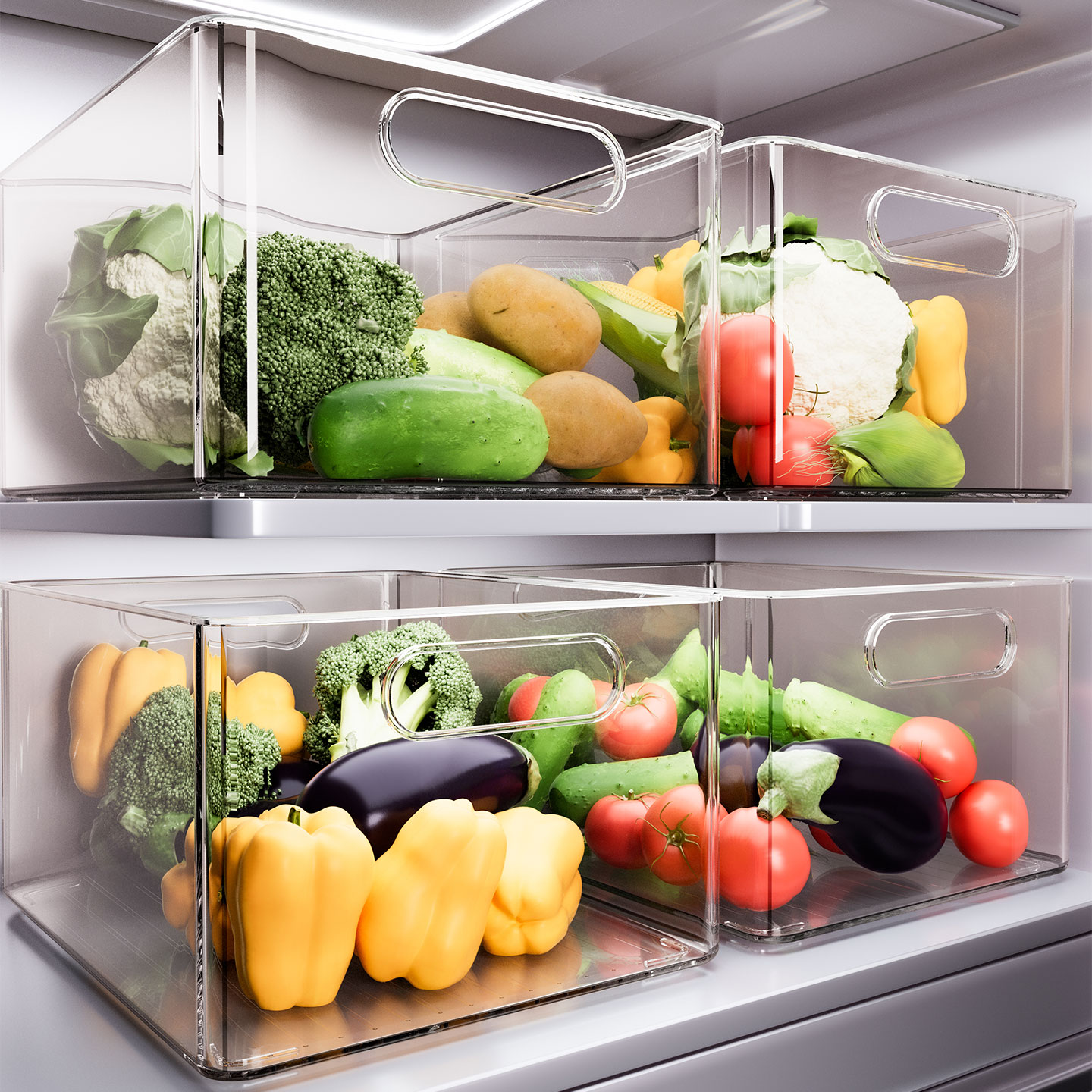 冰箱收纳盒水果蔬菜置物盒子