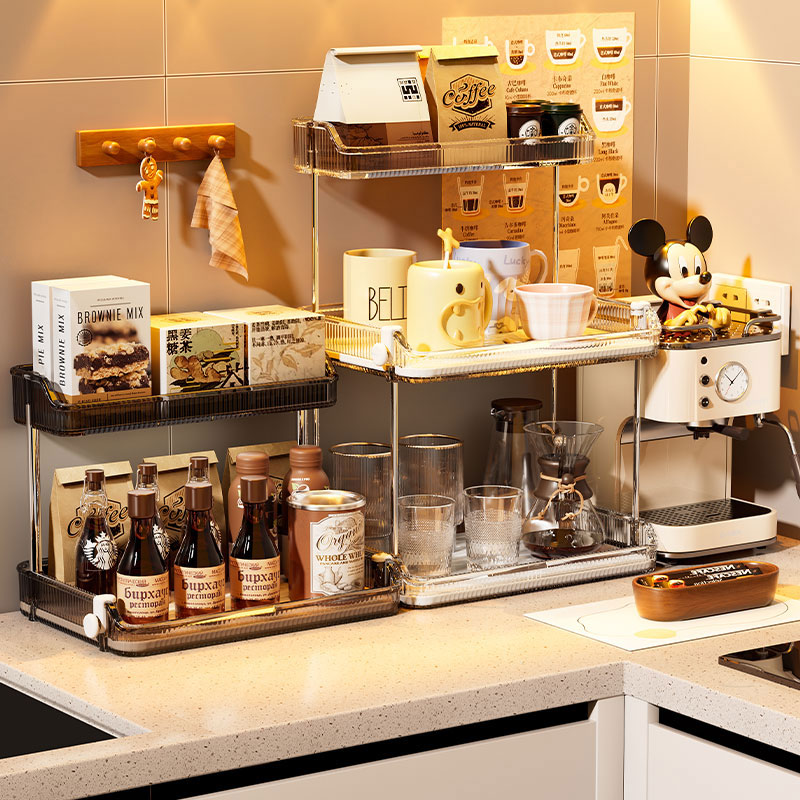 多层收纳多景适用水杯置物架