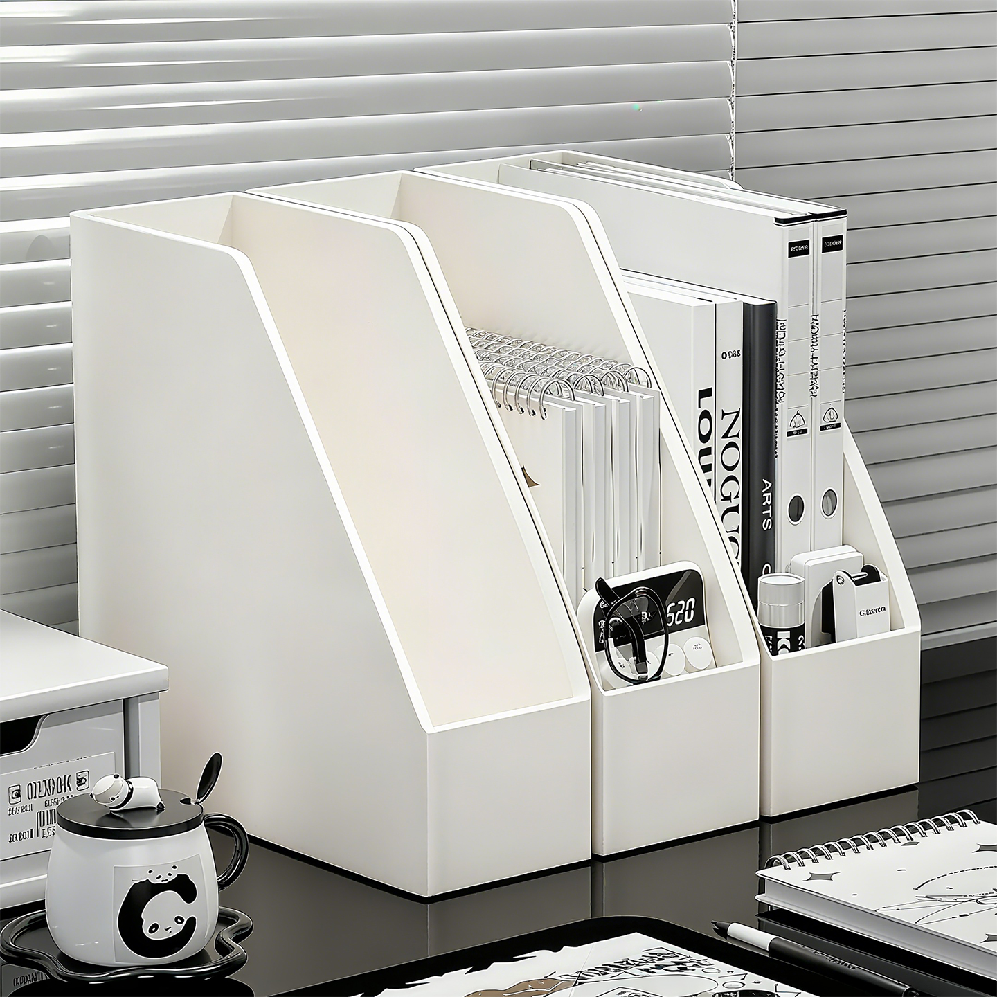 2025新款书立架桌面学生书本收纳