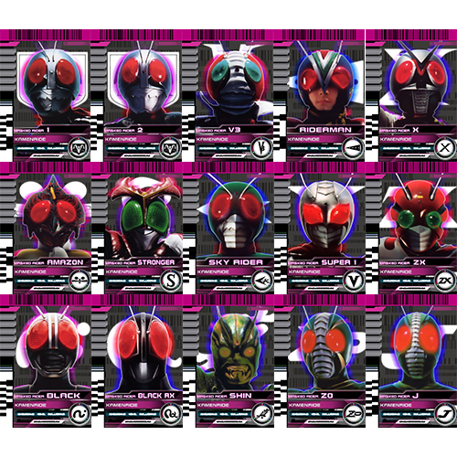 假面骑士磨砂卡贴