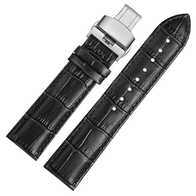 适配卡西欧真皮手表带2022mm