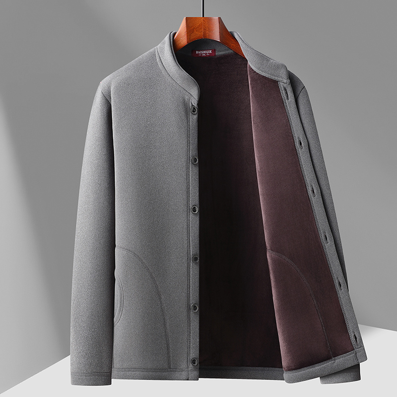 九鹿龙中老年马甲冬季加绒加厚