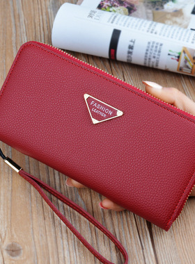 2025新款女士钱包长款简约大气手拿包韩版拉链钱夹女款学生零钱包
