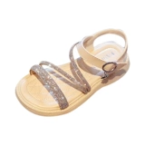 Летние сандалии, наряд маленькой принцессы, пляжная обувь, в корейском стиле, подходит для подростков, в западном стиле