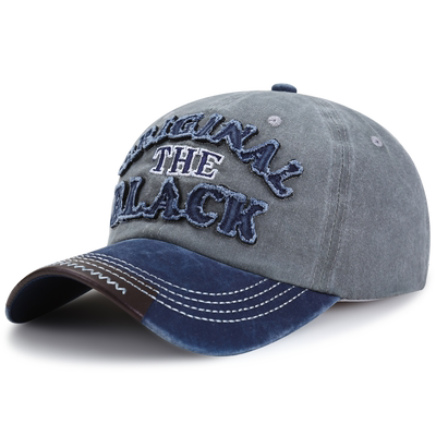 ins秋冬水洗复古牛仔棒球帽帽子