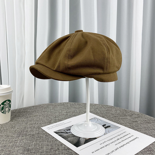贝雷帽男英伦夏天帽子男士 潮户外百搭街头鸭舌帽 复古八角帽女夏季