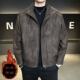 皮衣男士 欧洲站痞帅机车服皮夹克 潮牌立领男装 外套春秋季 2025新款