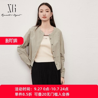 XG/雪歌长袖圆领短外套