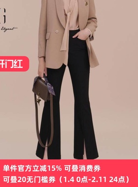 XG/雪歌专柜正品2025春季新款休闲裤女针织透气长裤XK102001A190