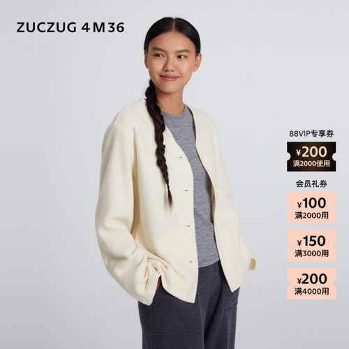 ZUCZUG4M36缩绒羊毛宽松外套