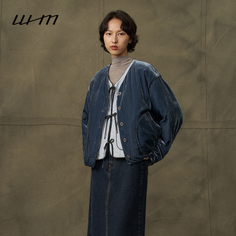 WHM木棉绗缝两面穿复古慵懒夹克