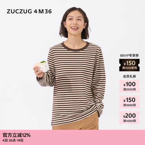 ZUCZUG4M36针织布微松长袖T恤
