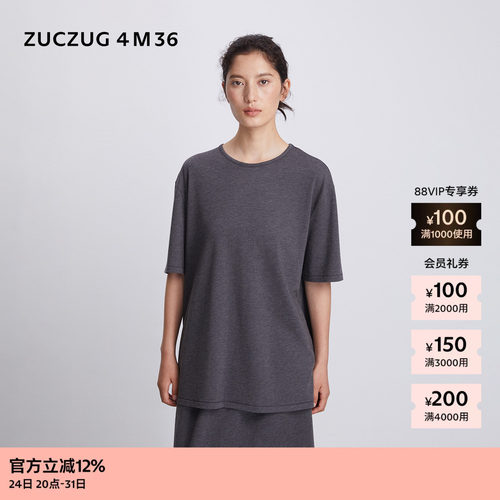 ZUCZUG4M36混纺基础宽松T恤