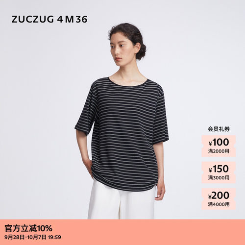 ZUCZUG4M36针织布宽松半袖T恤