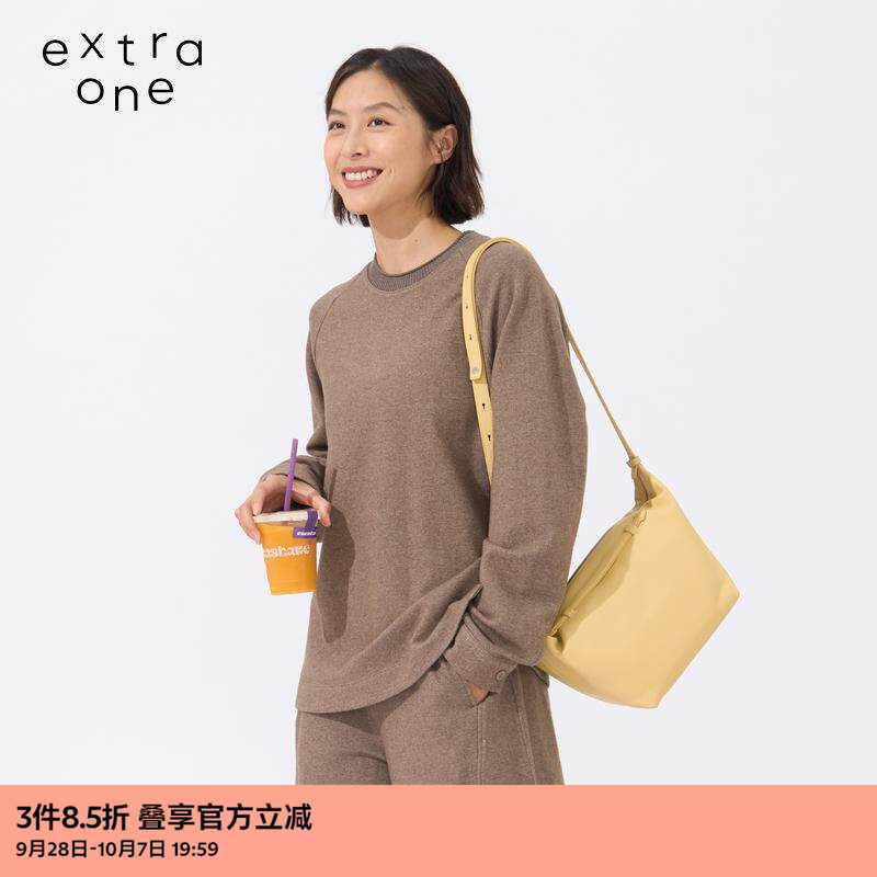 extraone休闲元宝牛皮大包图片