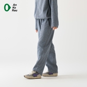 涤麻抓绒直筒裤 素然AnKoRau 安高若25春季 女士休闲经典