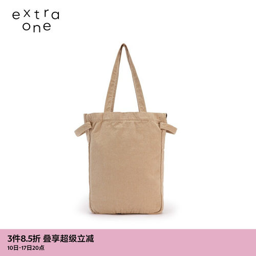 extraone休闲牛仔布单肩包