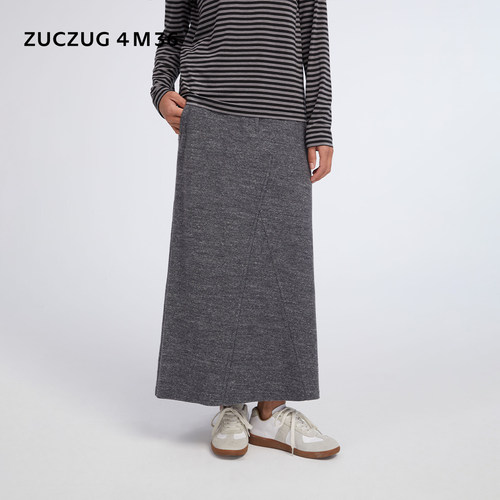 ZUCZUG4M36雪花纹理针织布半裙