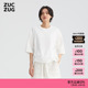 ZUCZUG 素然25夏女士淡人轻薄拼接棉布宽松T恤