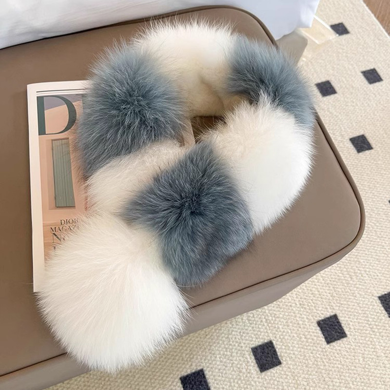 双面毛皮草围巾 狐狸毛+獭兔毛内里真毛整皮女冬季围脖拼色毛领,服饰配件/皮带/帽子/围巾,围巾/丝巾/披肩,淘宝优惠券,粉丝福利购,淘宝优惠卷