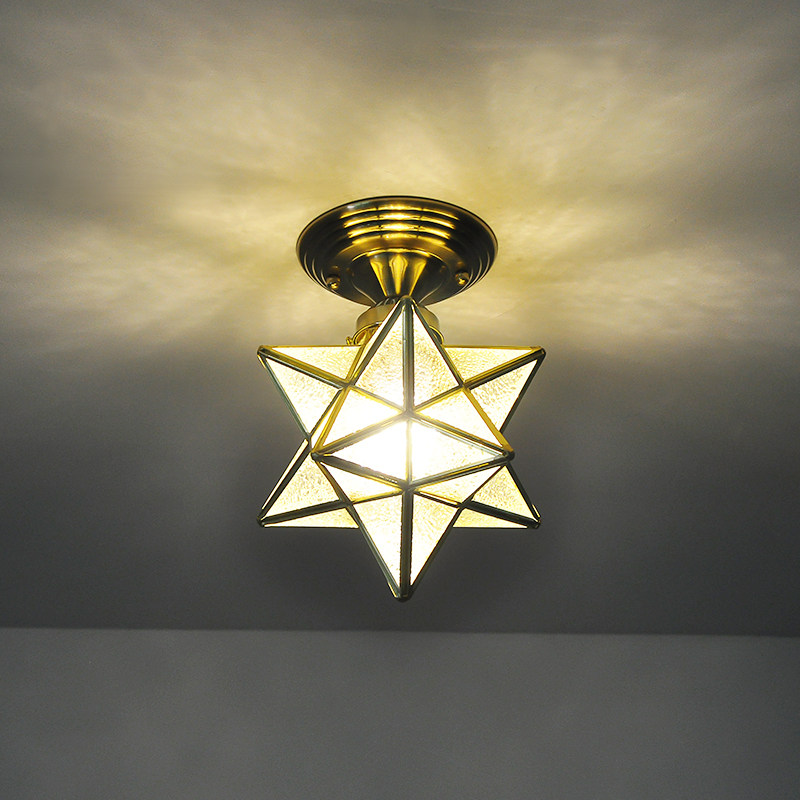 网红过道灯走廊灯北欧现代简约入户玄关阳台灯轻奢创意星星吸顶灯