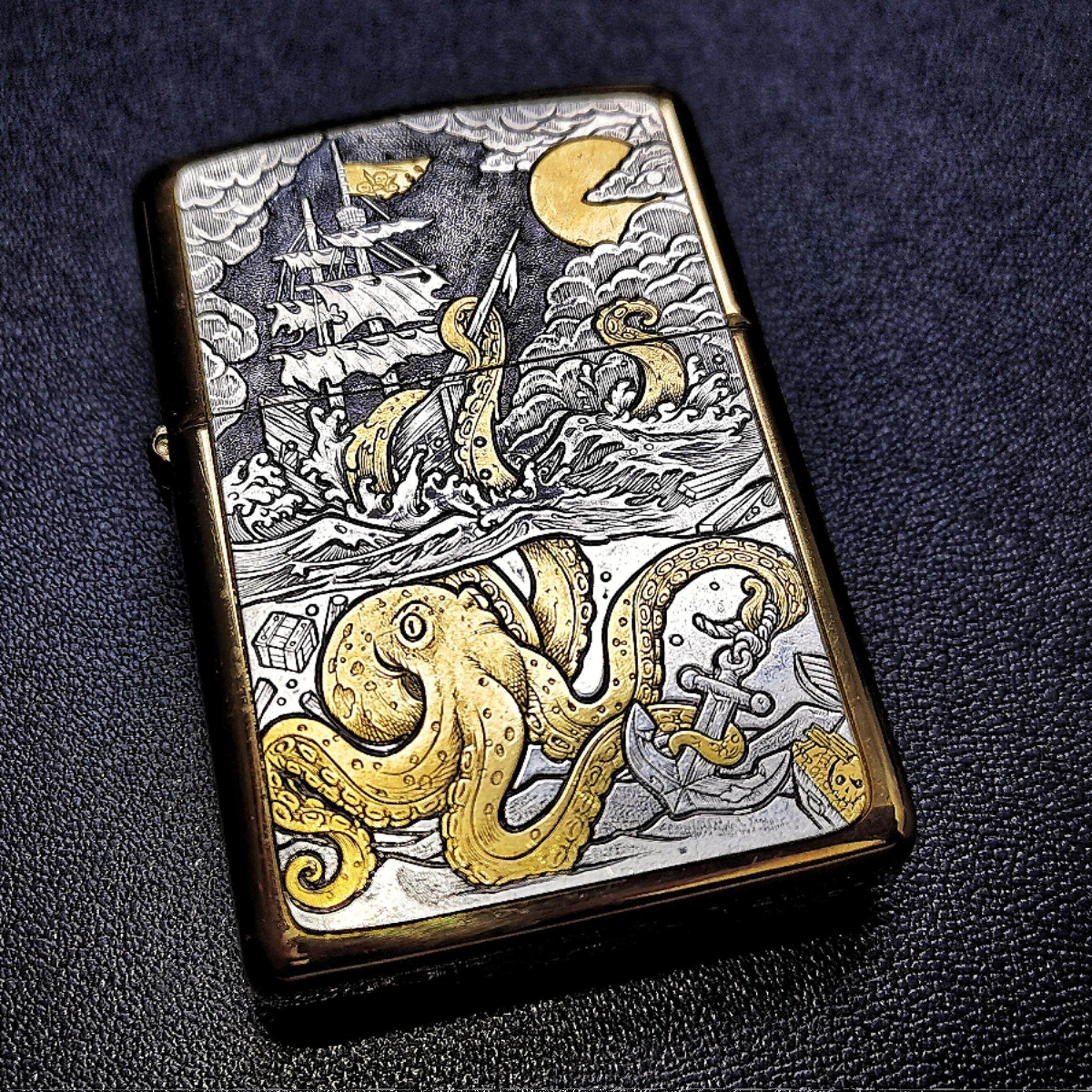 ST.Z&BLACKFIVE打火机镶金