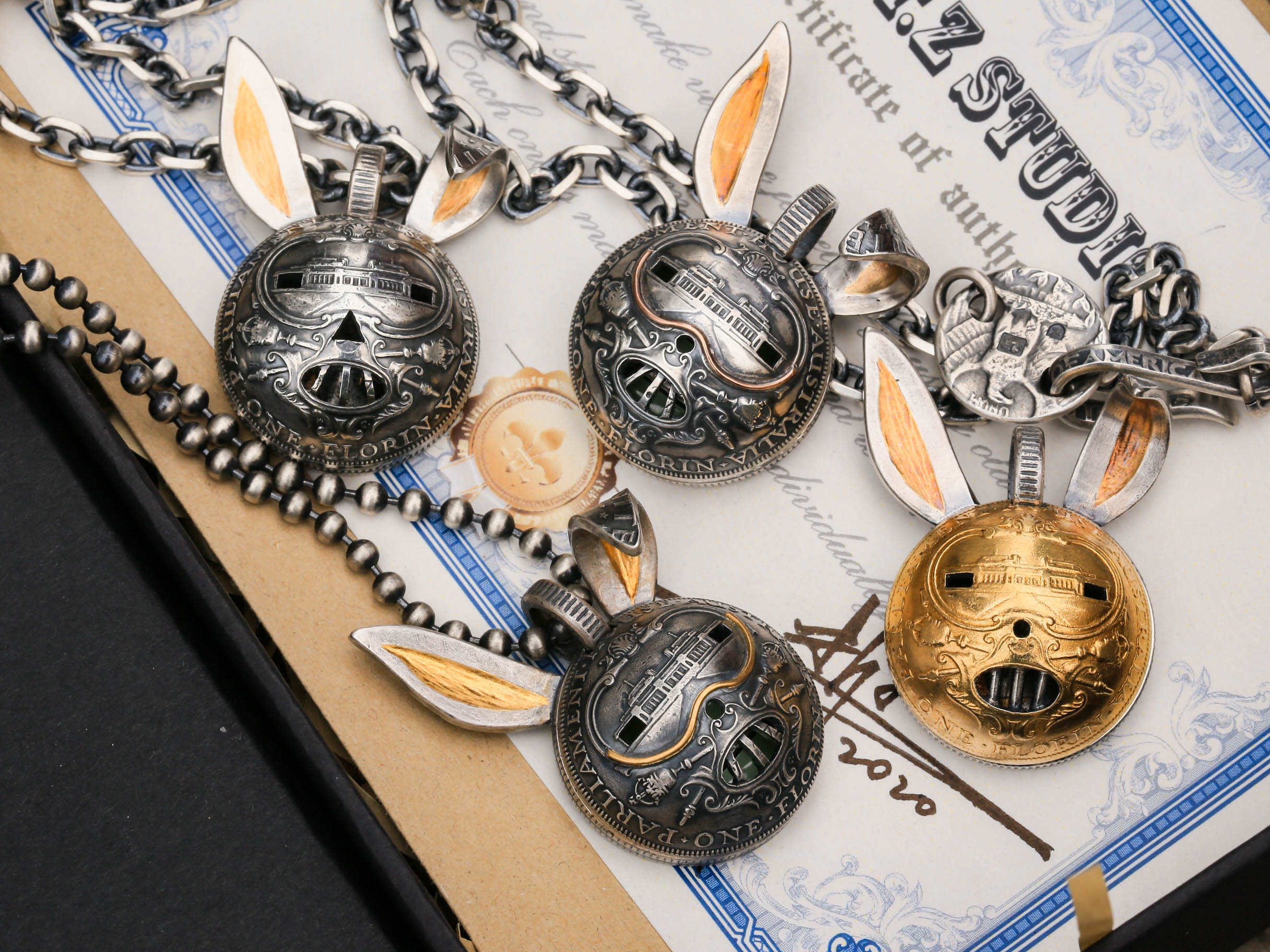 stz银饰折子原创汉尼拔兔子