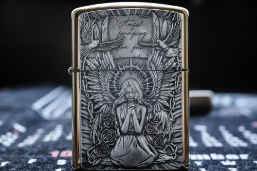 SaintZ天使铜盔甲银章镶金