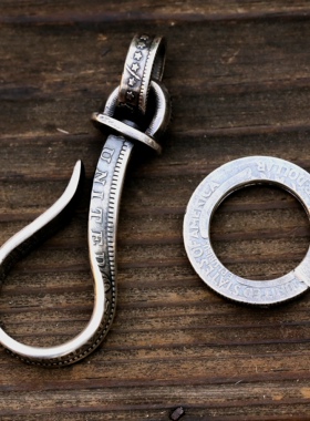 St.Z Studio原创设计 摩根银币钩子 钥匙扣 EDC 配饰EDHK01