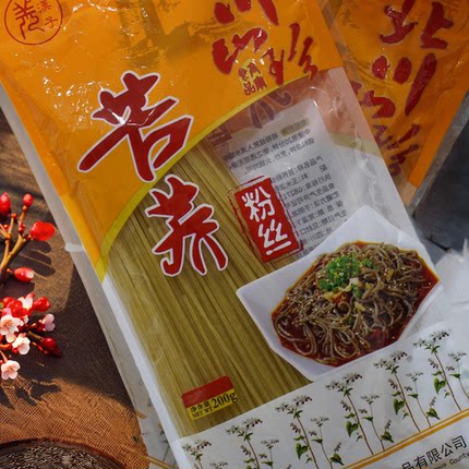 四川特产苦荞粉丝粉条粗粮粉条
