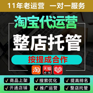 淘宝代运营店铺托管服务网店电商天猫直通车推广多多pdd个人整店