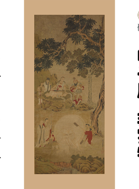 M190 明丁云鹏洗象图高清电子素材百度网盘发货非实物