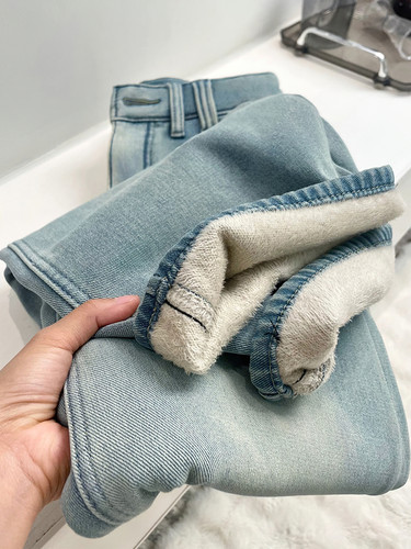 秋冬加绒牛仔裤~质感好绝！