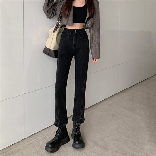 版型好正！巨显腿长的牛仔裤~