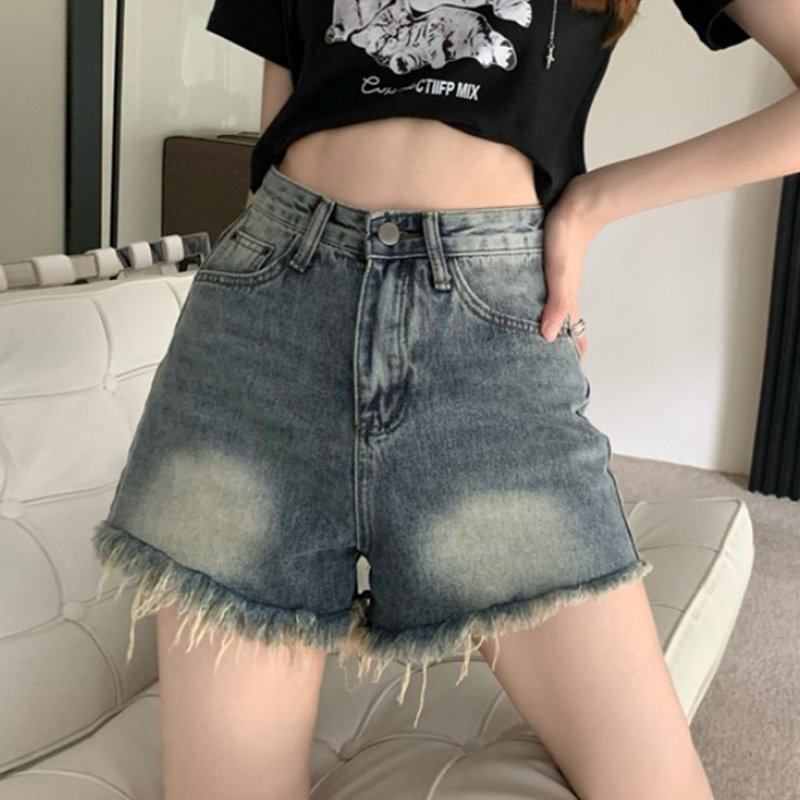 炸街辣妹牛仔短裤女夏薄款